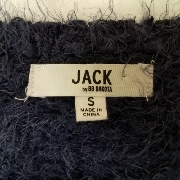 Jack BB Dakota S Fuzzy Eyelash Knit Sweater Dress Teddy Purple - Picture 8 of 8